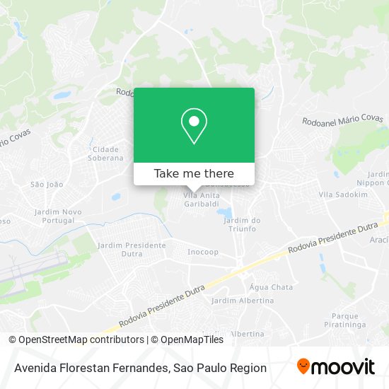 Avenida Florestan Fernandes map