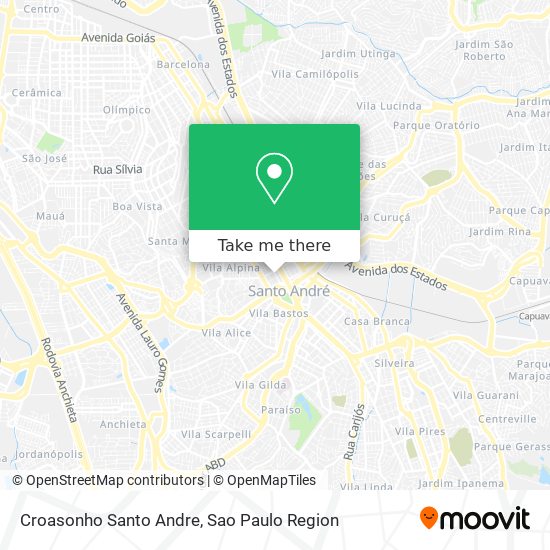 Croasonho Santo Andre map