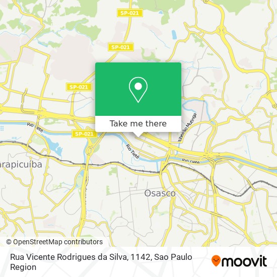 Mapa Rua Vicente Rodrigues da Silva, 1142