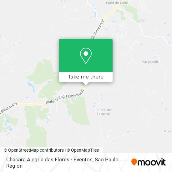 Chácara Alegria das Flores - Eventos map
