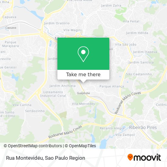 Mapa Rua Montevidéu