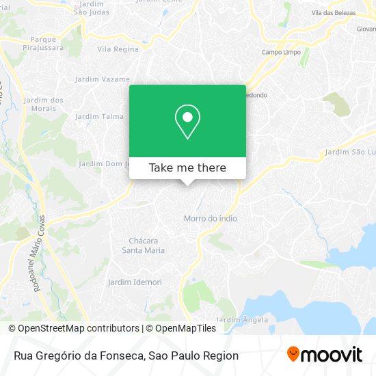 Mapa Rua Gregório da Fonseca