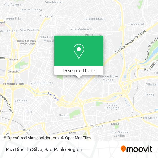 Rua Dias da Silva map