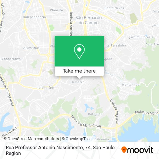Rua Professor Antônio Nascimento, 74 map
