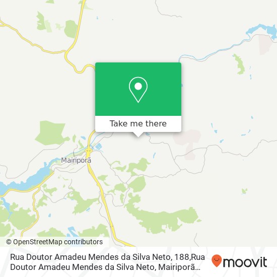 Rua Doutor Amadeu Mendes da Silva Neto, 188,Rua Doutor Amadeu Mendes da Silva Neto, Mairiporã Mairiporã-SP map