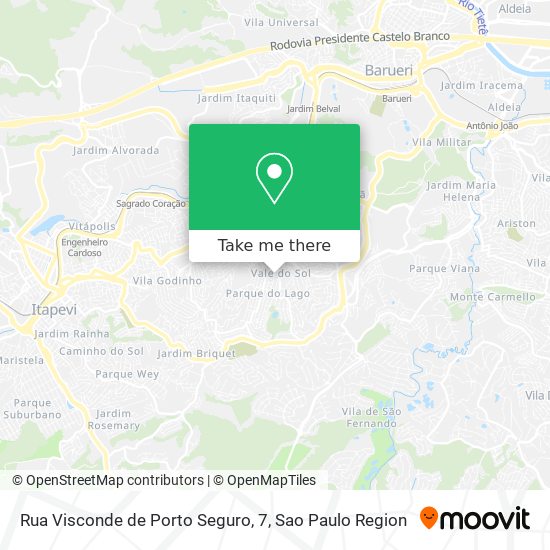 Mapa Rua Visconde de Porto Seguro, 7