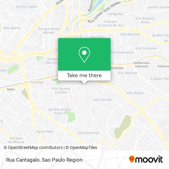Rua Cantagalo map