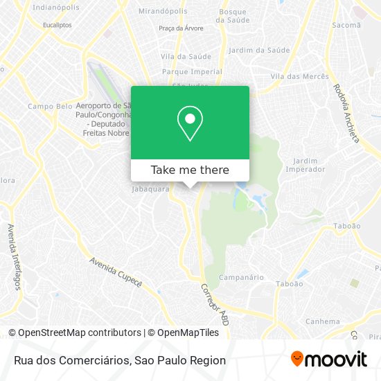 Rua dos Comerciários map