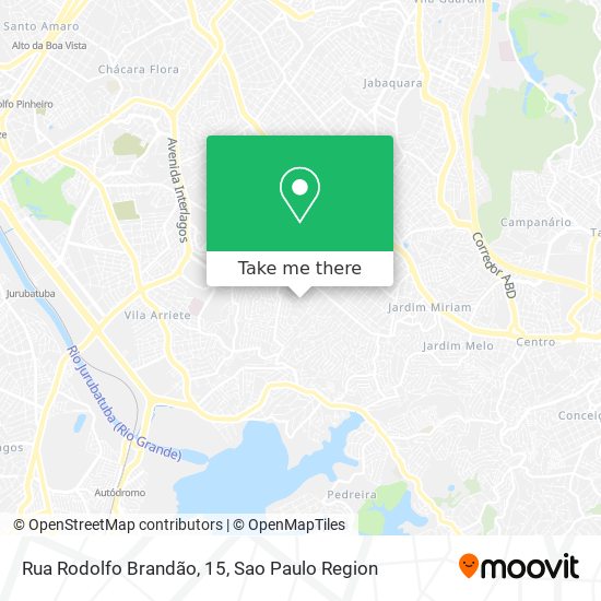 Mapa Rua Rodolfo Brandão, 15