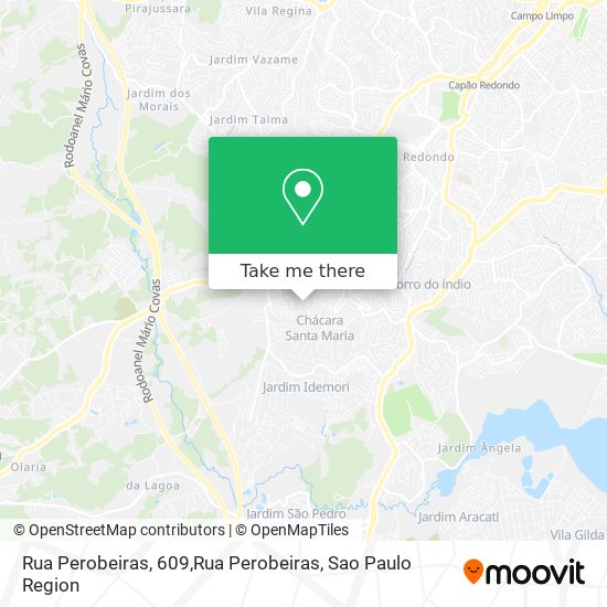 Mapa Rua Perobeiras, 609,Rua Perobeiras