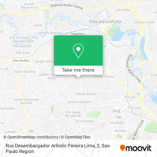 Rua Desembargador Arlindo Pereira Lima, 2 map