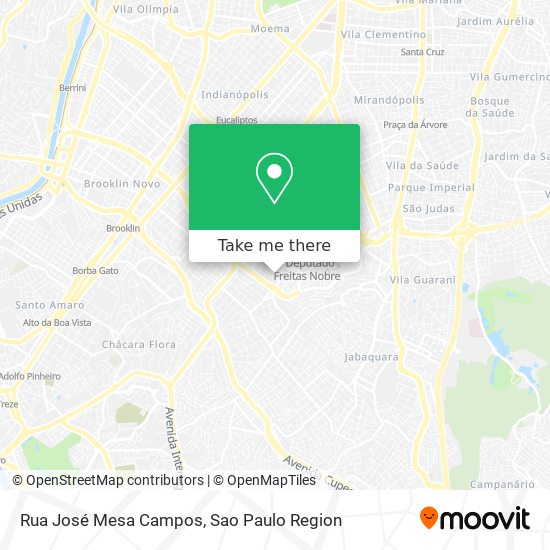 Rua José Mesa Campos map