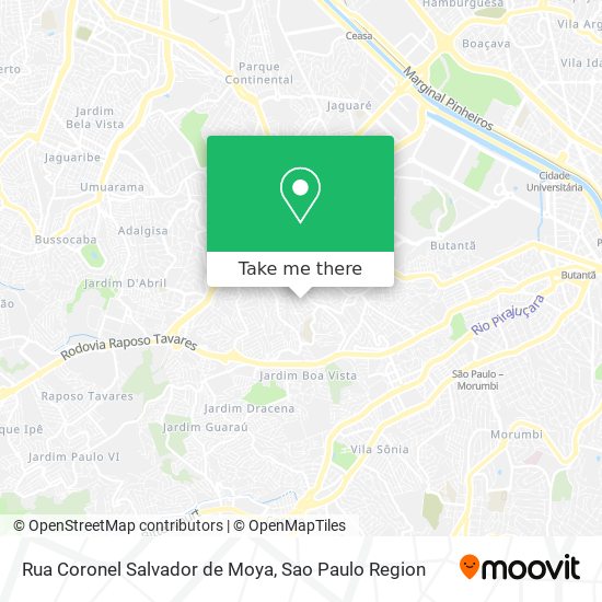Rua Coronel Salvador de Moya map