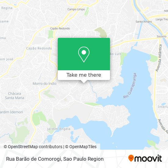 Rua Barão de Comorogi map