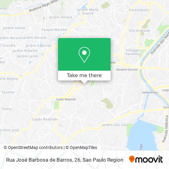Rua José Barbosa de Barros, 26 map