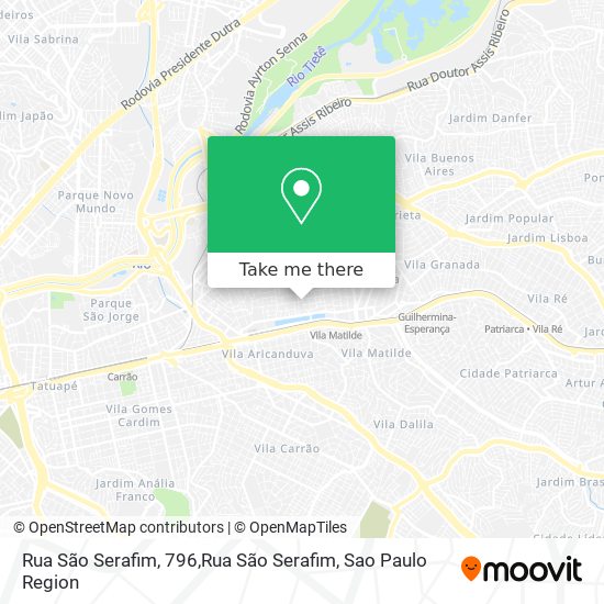 Rua São Serafim, 796,Rua São Serafim map