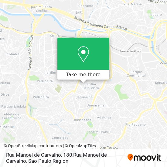 Mapa Rua Manoel de Carvalho, 180,Rua Manoel de Carvalho