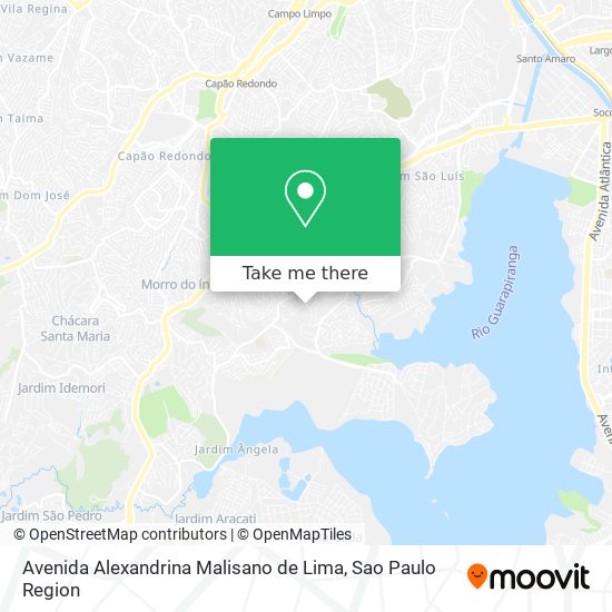 Mapa Avenida Alexandrina Malisano de Lima