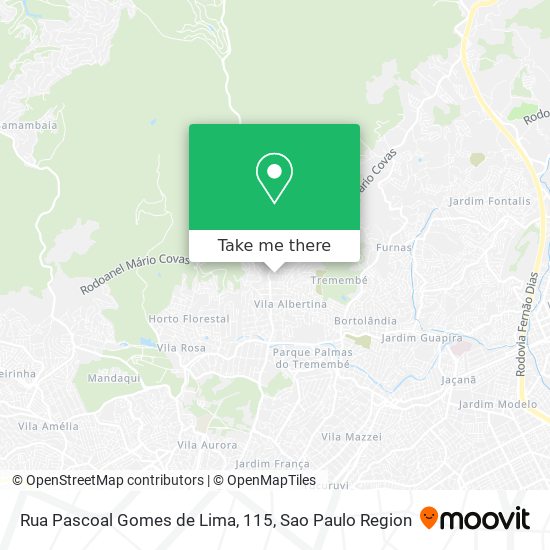 Mapa Rua Pascoal Gomes de Lima, 115