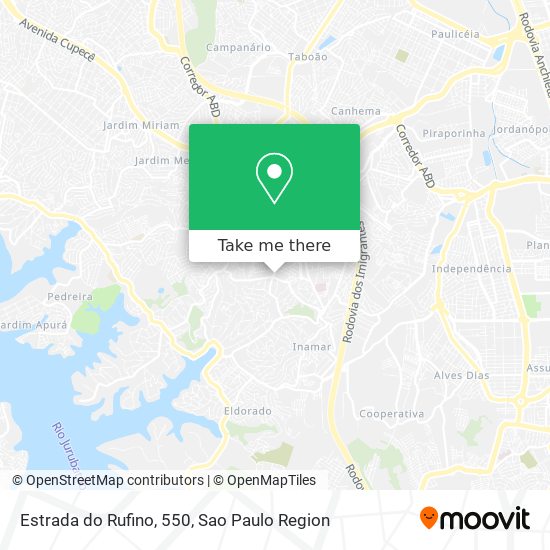 Mapa Estrada do Rufino, 550