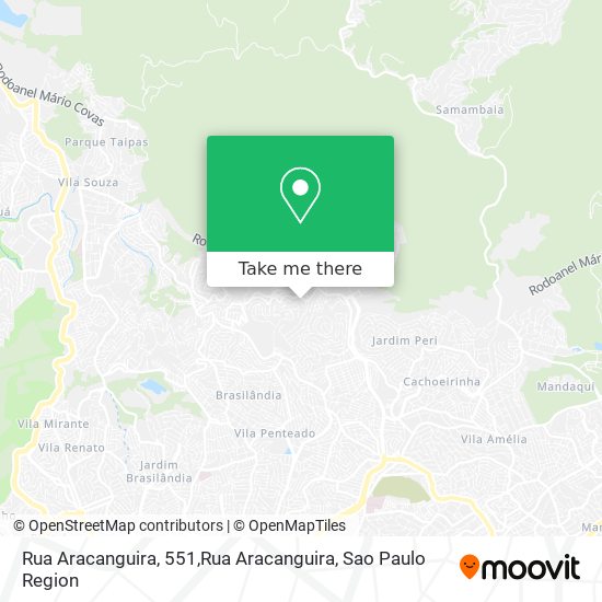Rua Aracanguira, 551,Rua Aracanguira map