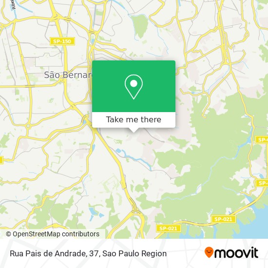 Mapa Rua Pais de Andrade, 37