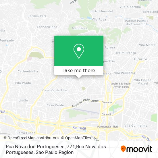 Mapa Rua Nova dos Portugueses, 771,Rua Nova dos Portugueses