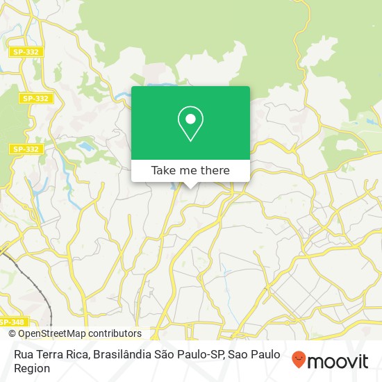 Rua Terra Rica, Brasilândia São Paulo-SP map