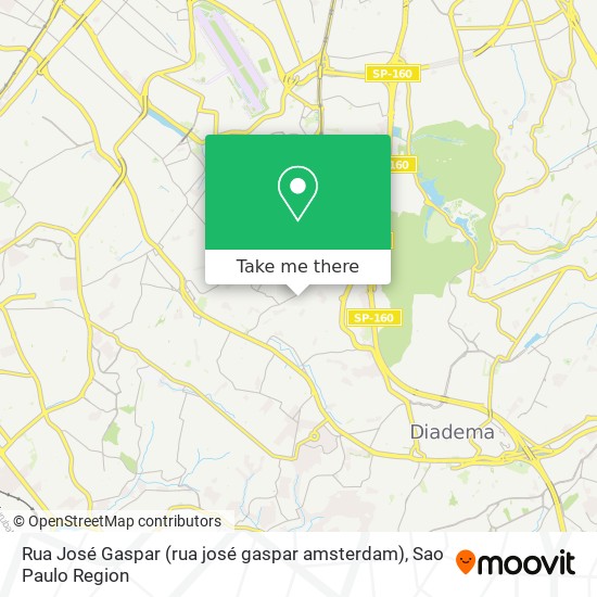 Mapa Rua José Gaspar (rua josé gaspar amsterdam)