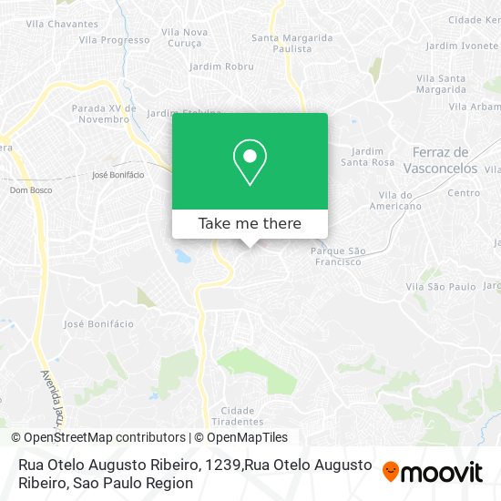 Rua Otelo Augusto Ribeiro, 1239,Rua Otelo Augusto Ribeiro map