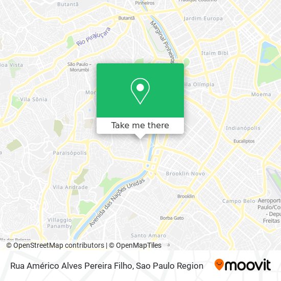 Mapa Rua Américo Alves Pereira Filho