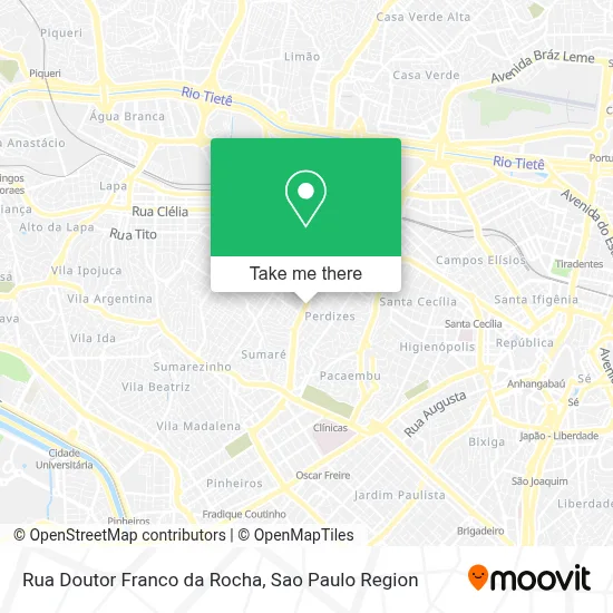 Rua Doutor Franco da Rocha map
