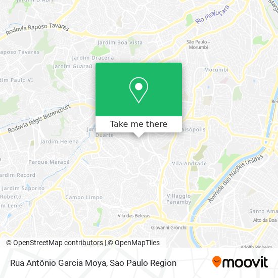 Rua Antônio Garcia Moya map