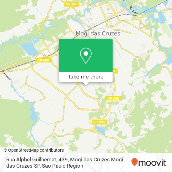 Mapa Rua Alphel Guilhemat, 439, Mogi das Cruzes Mogi das Cruzes-SP