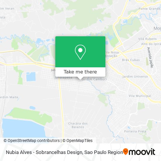 Nubia Alves - Sobrancelhas Design map