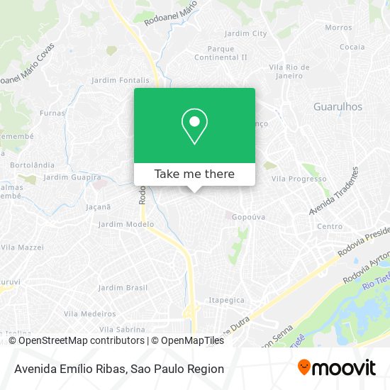 Avenida Emílio Ribas map