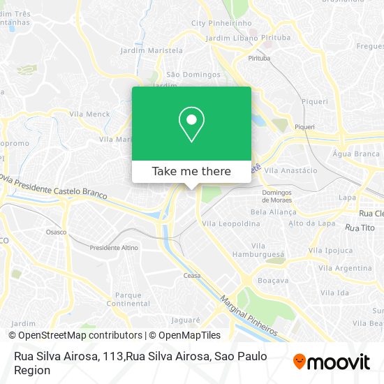 Mapa Rua Silva Airosa, 113,Rua Silva Airosa