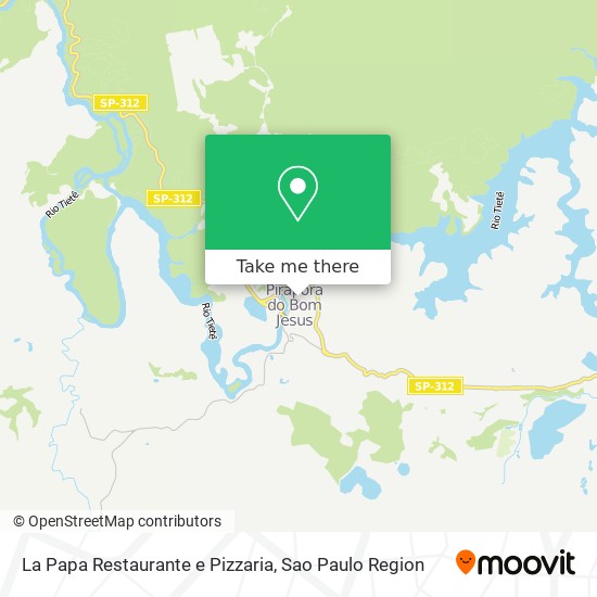 Mapa La Papa Restaurante e Pizzaria