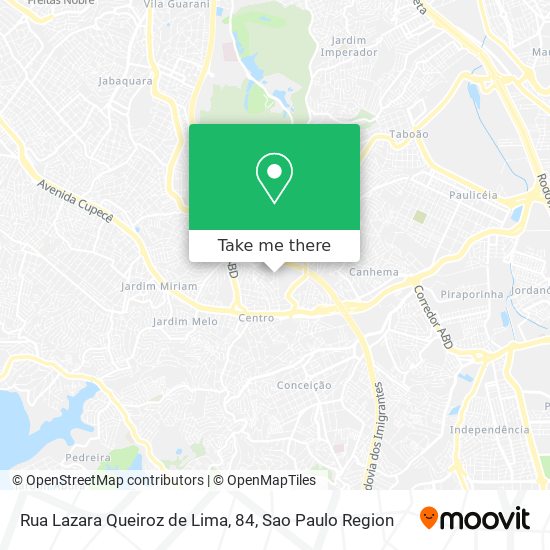 Mapa Rua Lazara Queiroz de Lima, 84