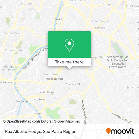 Mapa Rua Alberto Hodge
