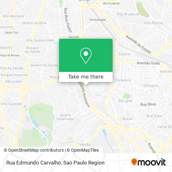 Mapa Rua Edmundo Carvalho