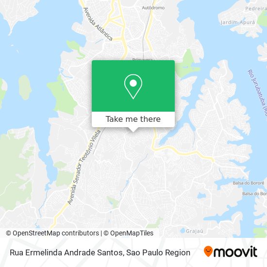 Mapa Rua Ermelinda Andrade Santos