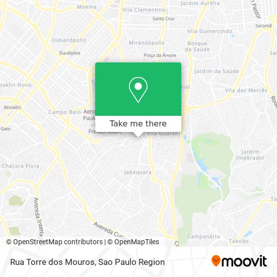 Mapa Rua Torre dos Mouros