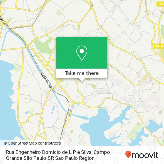 Rua Engenheiro Domício de L P e Silva, Campo Grande São Paulo-SP map