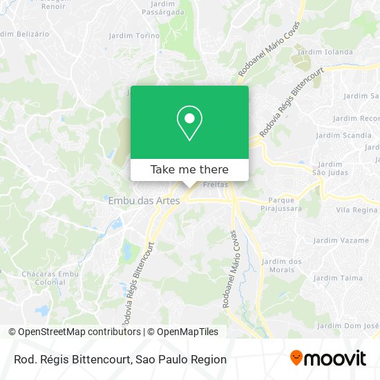 Rod. Régis Bittencourt map