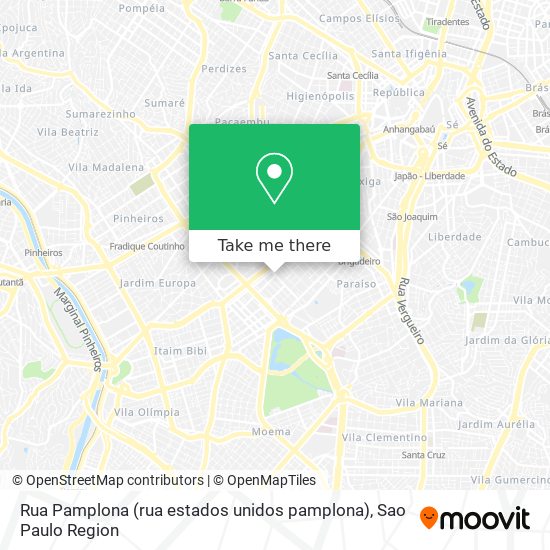 Rua Pamplona (rua estados unidos pamplona) map