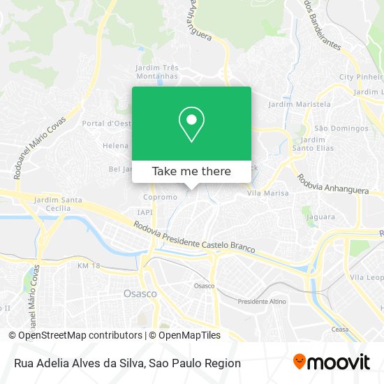 Rua Adelia Alves da Silva map