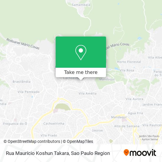 Mapa Rua Maurício Koshun Takara