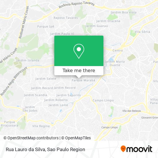 Mapa Rua Lauro da Silva