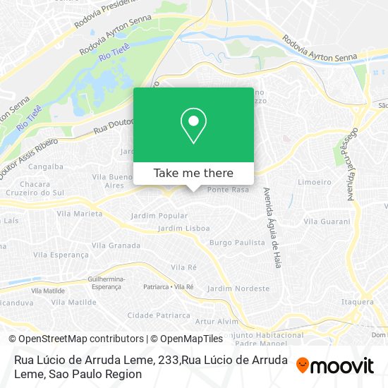 Rua Lúcio de Arruda Leme, 233,Rua Lúcio de Arruda Leme map